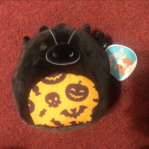 Custom Squishmallows Halloween Cow 7.5” Stuffed Plush